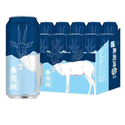 青海湖 青海湖啤酒 青稞啤酒 高原青稞（新） 500ml*12听 整箱装