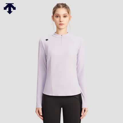 DESCENTE迪桑特 TRAINING女子训练健身长袖针织衫内搭冬季新款 LP-LIGHT PINK M (165/84A)