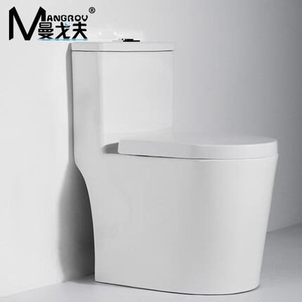 MANGROV曼戈夫卫浴小户型马桶超旋防臭家用大口径管道座便器58CM长超短款 小户型300坑距【8.0大口径】