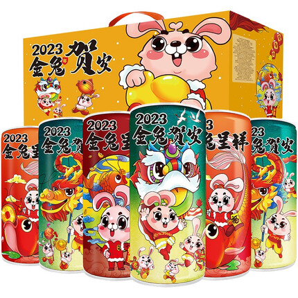 冰克斯（BINX）【兔年生肖】青岛特产精酿原浆啤酒礼盒装 【兔年贺岁珍藏版】1L*6桶礼盒装