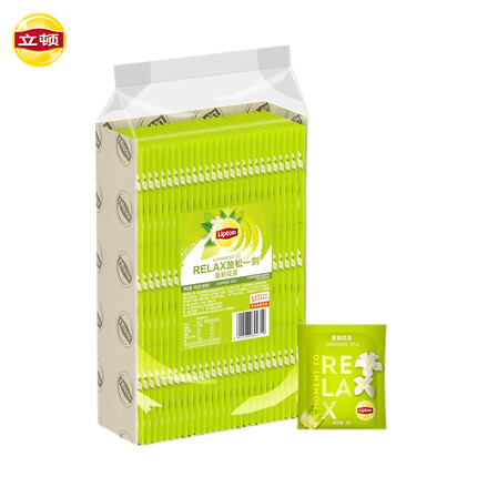 立顿（Lipton）茶叶2022年茉莉花茶安徽黄山酒店茶水间袋泡纸塑独立包装2g*80包