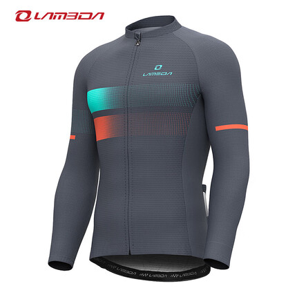 兰帕达自行车骑行服男套装长袖上衣夏季春秋公路山地车衣服单车服 渐影长袖+米兰长裤 XL码