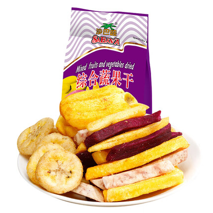 沙巴哇（Sabava）越南进口 沙巴哇 综合蔬果干180g 混合果蔬脆 休闲零食 下午茶