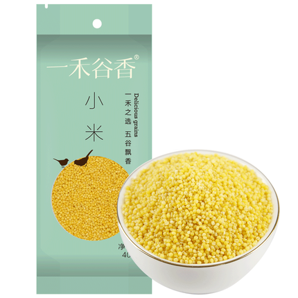 一禾谷香 黄小米400g 五谷杂粮粗粮农家黄金苗小米月子米小黄米粥
