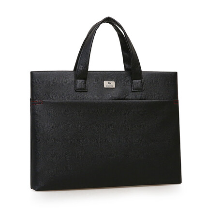 斯莫尔（SIMOER）SL-526A皮革男士公文包手提包商务休闲PU皮包文件包收纳袋资料袋厂家定制可印刷请联系客服