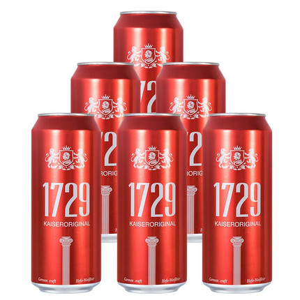 凯撒（KAISER）原樽 小麦白啤酒500ml*12听整箱装