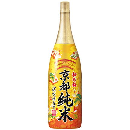 松竹梅 京都纯米原装进口纯米清酒1.8L 不含食用酒精 日本伏见水酿