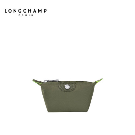 LONGCHAMP珑骧女士Le Pliage Green系列环保零钱包手拿包