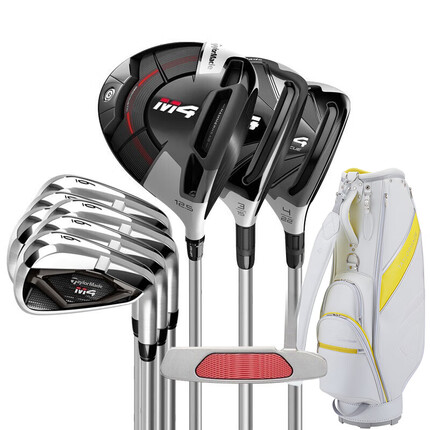 泰勒梅（Taylormade）高尔夫球杆M4女士套杆 Golf球杆套装 3木6铁1推1包碳素L