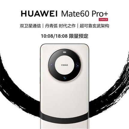 华为Mate 60 Pro+  16GB+1TB 宣白
