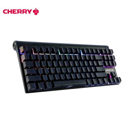樱桃（CHERRY）MX8.0 G80-3888HYAEU-2 机械键盘 有线键盘 游戏键盘 87键RGB背光 黑色 樱桃红轴