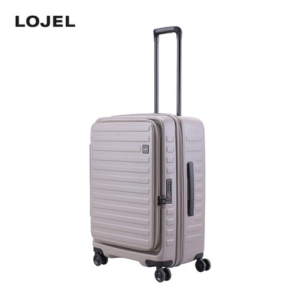 LOJEL行李箱大容量飞机免托运Cubo前翻盖拿取便利高颜值拉杆箱万向轮 暖灰色 FIT 29.5寸需托运