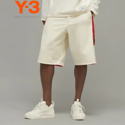 Y-3【商场同款】STRTCH FT SHRTS y3夏新款短裤男五分裤38HZ8815 白色 L