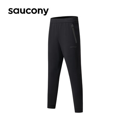 Saucony索康尼运动休闲百搭舒适男子针织长裤正黑色XL