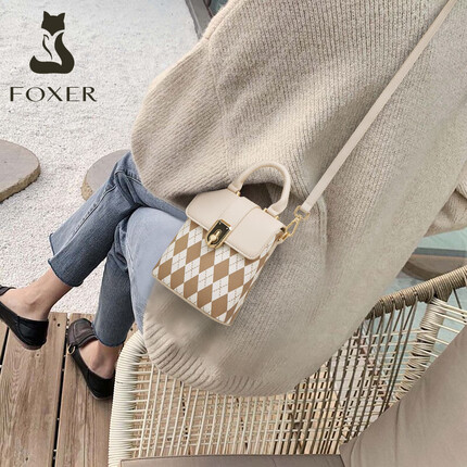 金狐狸（FOXER）包包女包大容量单肩包女百搭手提斜挎女士包手机包轻奢生日礼物送女友女生老婆联名款