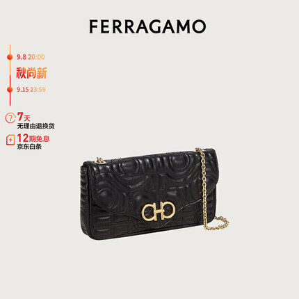 菲拉格慕女士GANCINI牛皮革化妆包0712969 礼盒 礼物