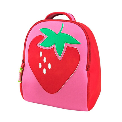 瓦拉包儿童背包户外出游旅行减负双肩运动幼儿园书包 3-8岁男女宝宝小班 草莓