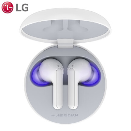 LG耳机真无线蓝牙 分体式耳机 通话降噪 蓝牙耳机 迷你入耳式手机耳机收纳充电盒白色HBS-FN6.ABCNWH