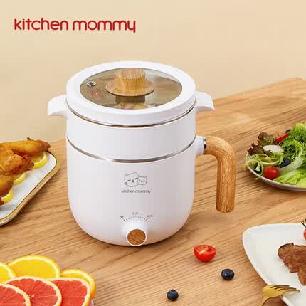 厨创妈咪（kitchen mommy）1.5L多功能电煮锅 白色