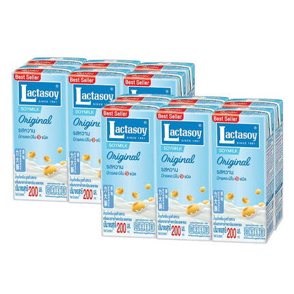 力大狮力大狮泰国进口早餐儿童学生豆奶蛋白饮料原味200ML*12支 原味200ML*12瓶