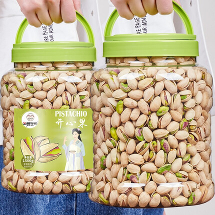 品铺掌柜 无漂白散装开口开心果罐装孕妇每日坚果本色干果零食 新货精品大罐装(500g×1罐）