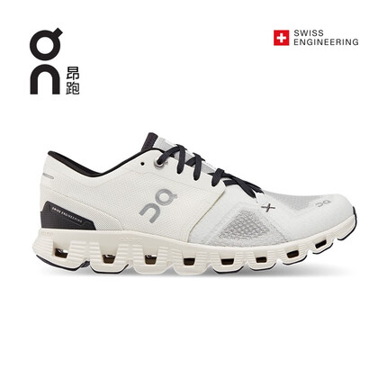 On昂跑女款全新一代综合体能训练运动鞋Cloud X 3 White/Black 白/黑 38.5 US(W7.5)【建议选大半码】