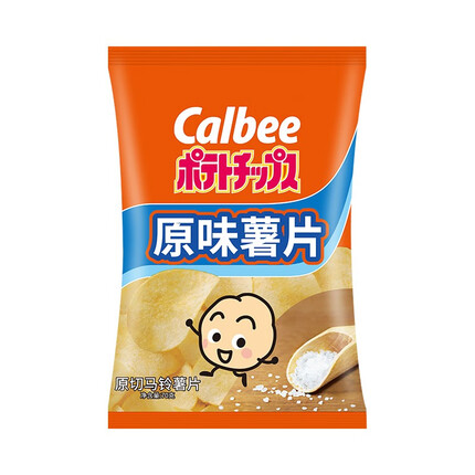 卡乐比（Calbee）【99选10】经典薯片系列 烧烤番茄原味70g 休闲零食 优质膨化食品 原味