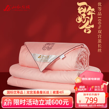 山水丝绸蚕丝被怎么样好用吗？山水丝绸蚕丝被和水星被哪个好一点？