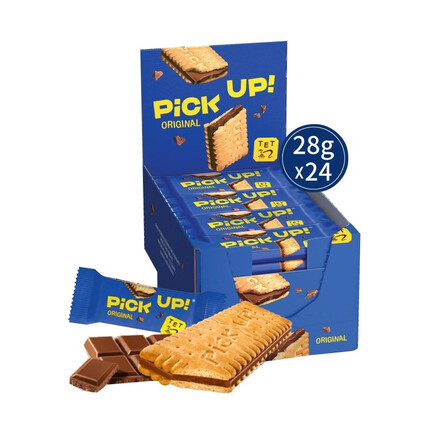 百乐顺（Bahlsen） 德国进口迷你巧克力夹心饼干pick up网红休闲零食七夕情人节礼物 巧克力夹心饼干(28g*24包)