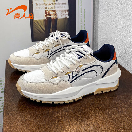 贵人鸟贵人鸟夏季轻便男士运动鞋子厚底阿甘鞋减震潮流低帮休闲鞋男鞋