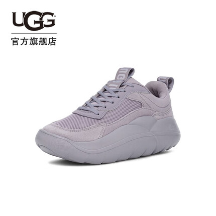 UGG秋季新款男女同款厚底低帮运动休闲鞋老爹鞋 1136818女鞋 HLLC | 石楠灰紫色 39