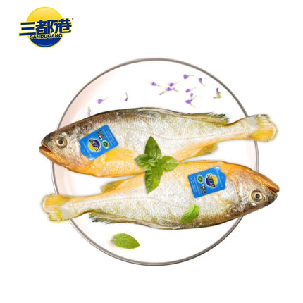 三都港 冷冻宁德大黄鱼700g 2条装 黄花鱼 生鲜 鱼类 深海鱼 海鲜水产