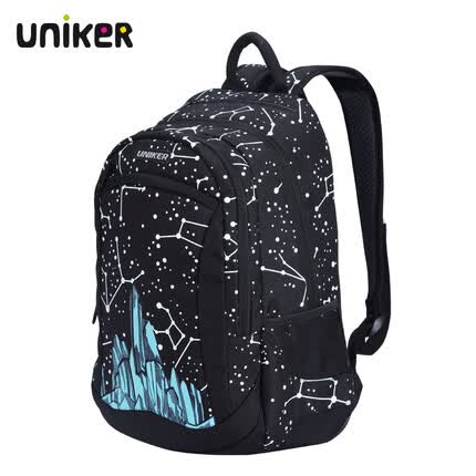 uniker学生双肩背包小学生书包女儿童书包男旅游大容量百搭双肩包 星座29172C