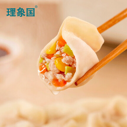理象国玉米蔬菜猪肉水饺 家常甄选 300g 15只
