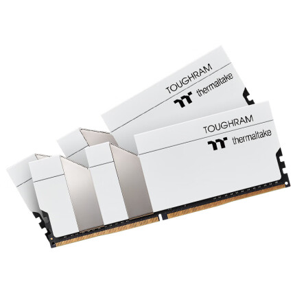Tt（Thermaltake）ToughRam DDR4 4000 16GB(8Gx2)套装 白色 台式机电脑内存（ 铝合金散热片/软件监控测温）