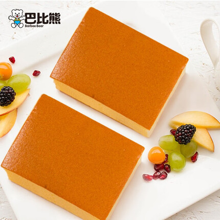 巴比熊（BA BI XIONG） 无蔗糖纯蛋糕代餐网红早餐面包整箱蛋糕营养零食糕点心510g整箱 无蔗糖纯蛋糕510g/箱