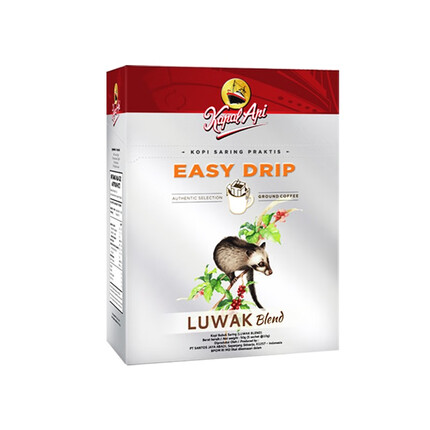 火船 印尼进口 挂耳猫屎咖啡50g（10g/包×5包）手冲黑咖啡