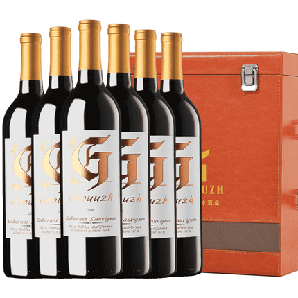 歌如诗美国加州原瓶进口红酒 赤霞珠干红葡萄酒 礼盒装 750ml*6瓶 整箱礼盒装