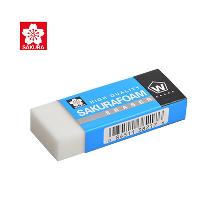 樱花(SAKURA)橡皮擦学生考试美术绘图 XRFW-100中号单块橡皮