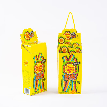 珍宝珠橡皮糖 网红酸条啫喱糖果水果软糖 32支盒装336g