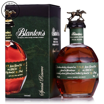 波兰顿（Blantons）品牌直供 波兰顿Blanton绿标珍藏黄标金标肯塔基波旁波本威士忌 波兰顿绿标珍藏单桶波旁威士忌