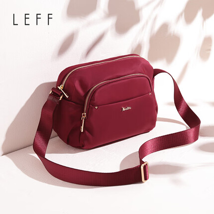 莱夫女包斜挎手机包休闲时尚单肩包大容量尼龙布轻便妈妈包实用礼物