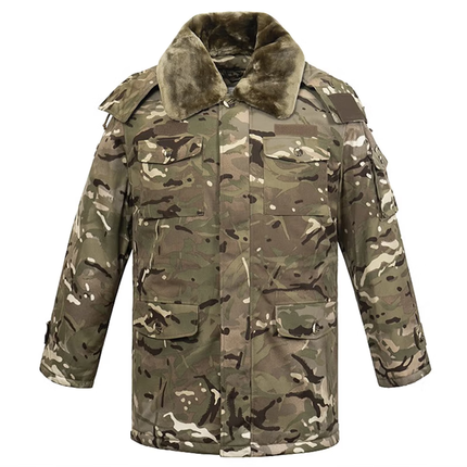 际华星空 棉大衣加厚迷彩大衣保暖军大衣冬季寒区棉服防风防寒服 多地形大衣 170-84 88