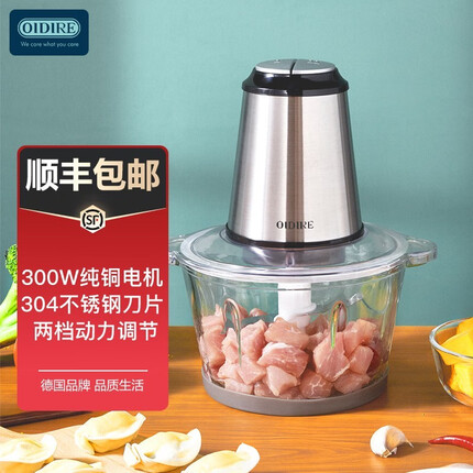 OIDIRE德国 OIDIRE 绞肉机多功能绞馅机料理机碎肉机搅肉机 家用小型电动绞子肉馅绞肉机 ODI-JR01