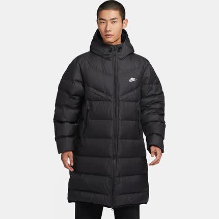 耐克NIKE羽绒服男保暖WR 650-D FLD PARKA外套秋冬FB8180-010黑XL
