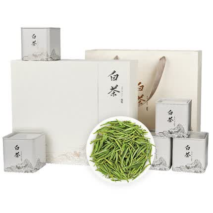 唐朴茶叶 春茶2023新茶安吉绿茶明前特级绿茶白茶春茶茶叶礼盒装250g