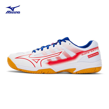 美津浓（MIZUNO）羽毛球鞋缓震耐磨透气防滑比赛训练专业羽毛球鞋GATE SKY plus2 03/白色/红色 40.5