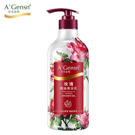 安安金纯 A'Gensn玫瑰精油香浴乳750g 补水保湿 滋润 沐浴露