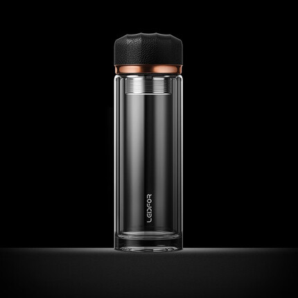 雷德夫（LEIDFOR）G1 双层玻璃杯【动物】系列 高档玻璃杯 茶杯水杯礼品杯子带礼盒 玫瑰金