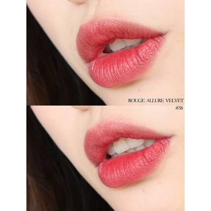 香奈儿（Chanel） 口红丝绒炫亮魅力哑光持久不掉色唇膏情人圣诞节礼物送女友老婆 58#棕调红豆沙